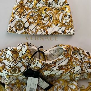 Baby Versace Unisex Playsuit Set